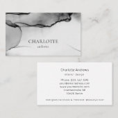 Moderne, salon, minimaliste, carte de visite aquar (Devant / Derrière)