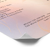 Moderne Salon prijslijst Poster (Hoek)