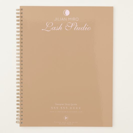 Moderne Salon Schoonheid Wimperstudio Planner (Voorkant)