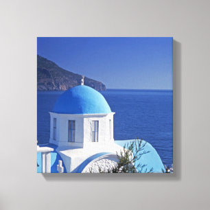 Moderne Santorini Griekenland Uitgerekte Canvas Pr Afdruk