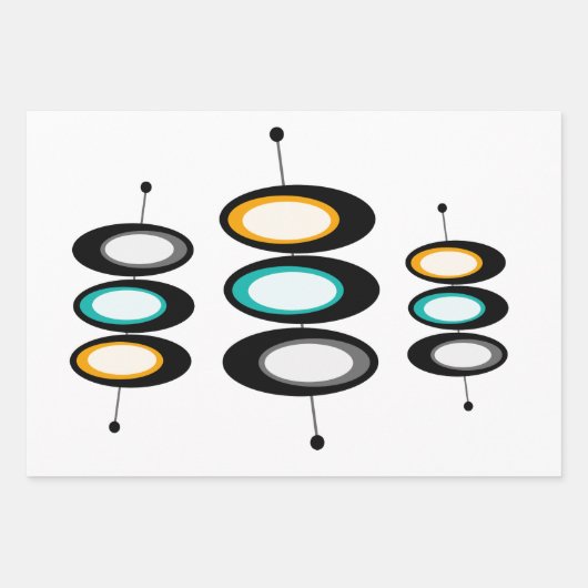 Moderne satelliet van de middeleeuwen  inpakpapier vel (Voorkant)