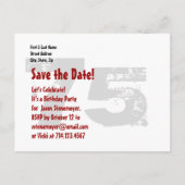 Moderne Save the Date 75th Verjaardagsfeest V21 Aankondigingskaart (Achterkant)