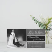Moderne 'Save the Date'-aankondiging Save The Date (Staand voorkant)