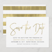 Moderne save the date-aankondigingen date (Voorkant / Achterkant)