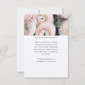 Moderne Save The Date Blush roze Plat Kaart (Achterkant)