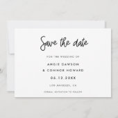 Moderne Save the date fotokaart (Achterkant)
