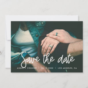 Moderne Save the date fotokaart