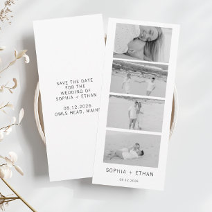 Moderne 'Save the Date' fotostrook Save The Date