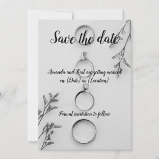 Moderne Save the Date Kaart