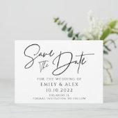 Moderne Save The Date Kaart (Staand voorkant)