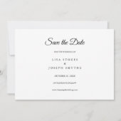 Moderne Save the Date Kalender Goud Hart Liefde (Achterkant)