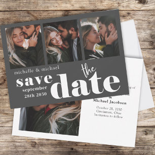 Moderne Save the Date Multi Photo
