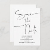 Moderne Save The Date Trouw Uitnodigingen (Voorkant / Achterkant)