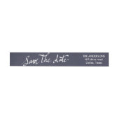 Moderne Save the Date Typografie Script Navy Blue (Individueel)