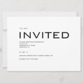 Moderne Save the Date uitnodiging (Voorkant)