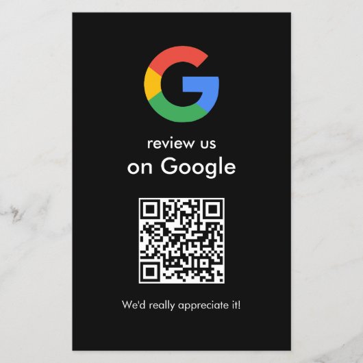 Moderne Scan om Google QR-code bedrijfsbord te beo Flyer (Voorkant)