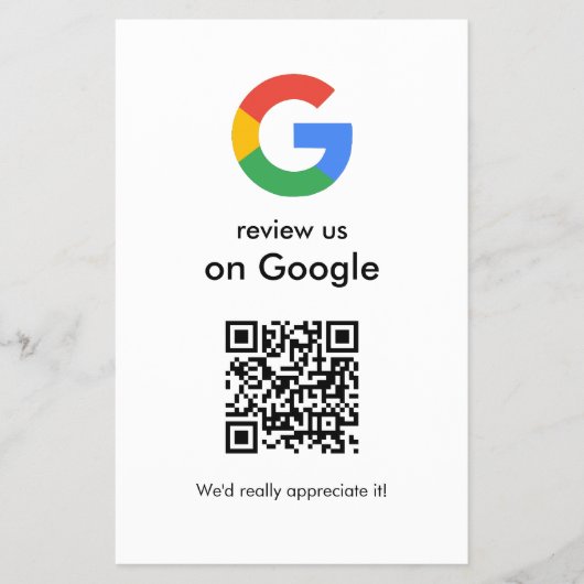 Moderne Scan om Google QR-code bedrijfsbord te beo Flyer (Voorkant)