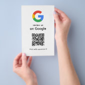 Moderne Scan om Google QR-code bedrijfsbord te beo Flyer (Hand)
