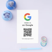 Moderne Scan om Google QR-code bedrijfsbord te beo Flyer (Enkel)
