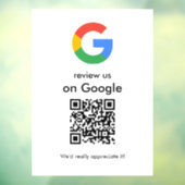 Moderne Scan om Google QR-code bedrijfsbord te beo Raamsticker (Vel 3)