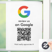 Moderne Scan om Google QR-code bedrijfsbord te beo Raamsticker (Huis)