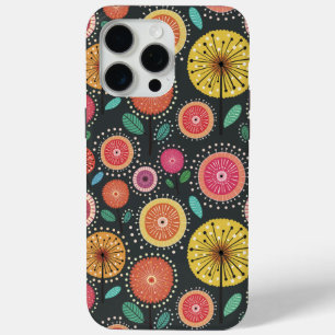 Moderne Scandi folk paardenbloemen iPhone / iPad h iPhone 15 Pro Max Hoesje