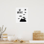 Moderne scandi wees dapper kinderkamer poster (Keuken)