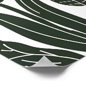 Moderne Scandinavische Floral Line Art Illustratio Poster (Hoek)