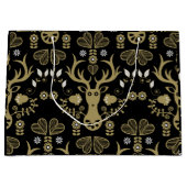 Moderne Scandinavische folk art herten Groot Cadeauzakje (Voorkant)