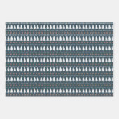 Moderne Scandinavische kerstboomstructuur Inpakpapier Vel (Voorkant)