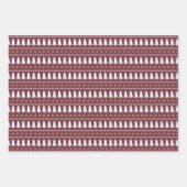 Moderne Scandinavische kerstboomstructuur Inpakpapier Vel (Voorkant 3)