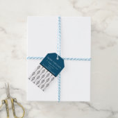 Moderne Scandinavische Kerstmis Cadeaulabel (Met Touw)
