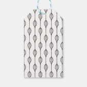 Moderne Scandinavische Kerstmis Cadeaulabel (Achterkant)