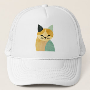 Moderne Scandinavische Minimalistische Geometrisch Trucker Pet