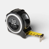 Moderne Scannbare QR-code | Zwart Grijs & Wit Rolmaat (Hoek)