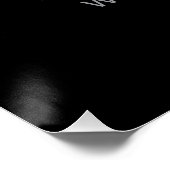 Moderne Scannbare QR-code | Zwart Wit & Grijs Perfect Poster (Hoek)