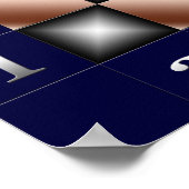 Moderne schaaktafel poster (Hoek)