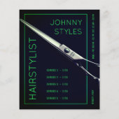 Moderne schaar flyer (Achterkant)