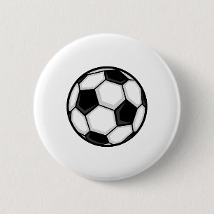 Moderne Schaduwrijke Voetbal Ll Ronde Button 5,7 Cm