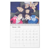 Moderne schattige 2026 foto kalender (Feb 2026)