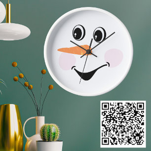 Moderne Schattige Aangepaste Sneeuwman Lachend Gez