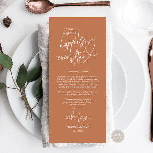 Moderne schattige, bruiloft plaats instelling dank programma