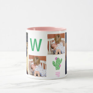 Moderne schattige cactus & 4 familie foto's mok