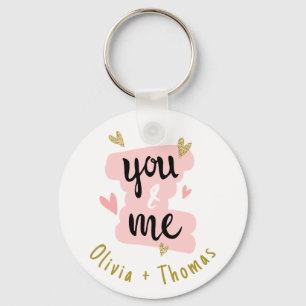 Moderne schattige cadeautjes van jou en ik Valenti Sleutelhanger