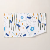 Moderne schattige geometrische samenstelling bad handdoek (Handdoek)