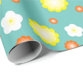 Moderne schattige gradient Daisy bloemen patroon m Cadeaupapier (Rol Hoek)