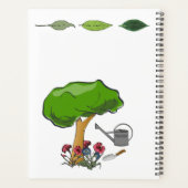 Moderne, schattige tuinbouw planner (Achterkant)