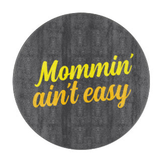 Moderne Schattigee aangepaste Moederdag tekst geel Snijplank