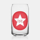 Moderne Schattigee Baby Keepsake Daddy Eerste Vade Blikvorm Glas (Achterkant)