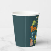 Moderne Schattigee Dino Dinosaur Kind is jarig Papieren Bekers (Rechts)